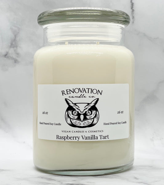 Raspberry Vanilla Tart Candle